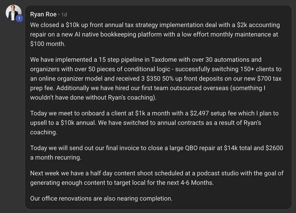 Ryan Roe - massive results