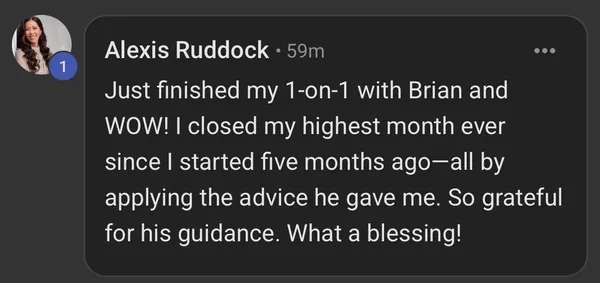 Alexis Ruddock - highest month ever