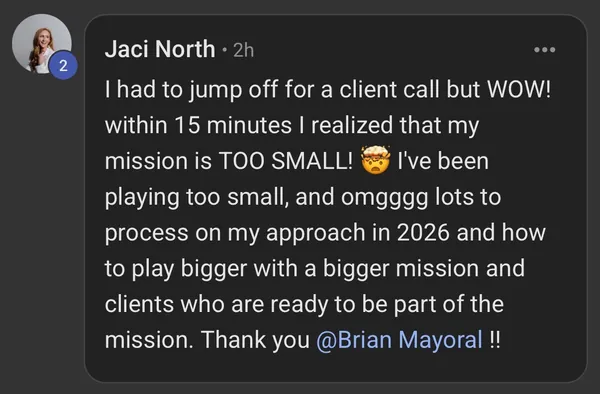 Jaci North - playing bigger